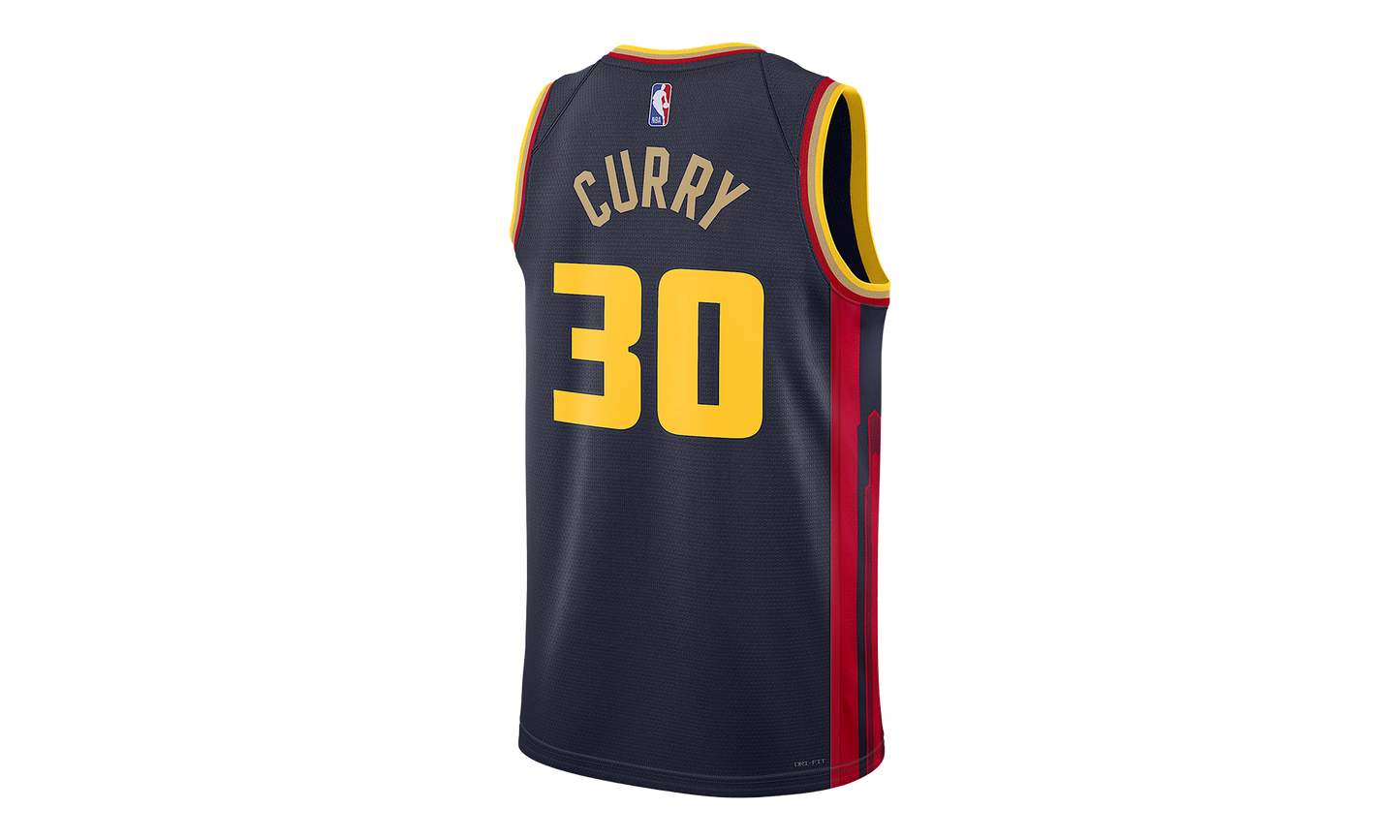 NBA STEPHEN CURRY CITY EDITION SWINGMAN JERSEY "Navy"