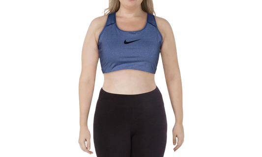 Swoosh Medium Support Non-Padded Sports Bra "Blue Lapis - Plus"