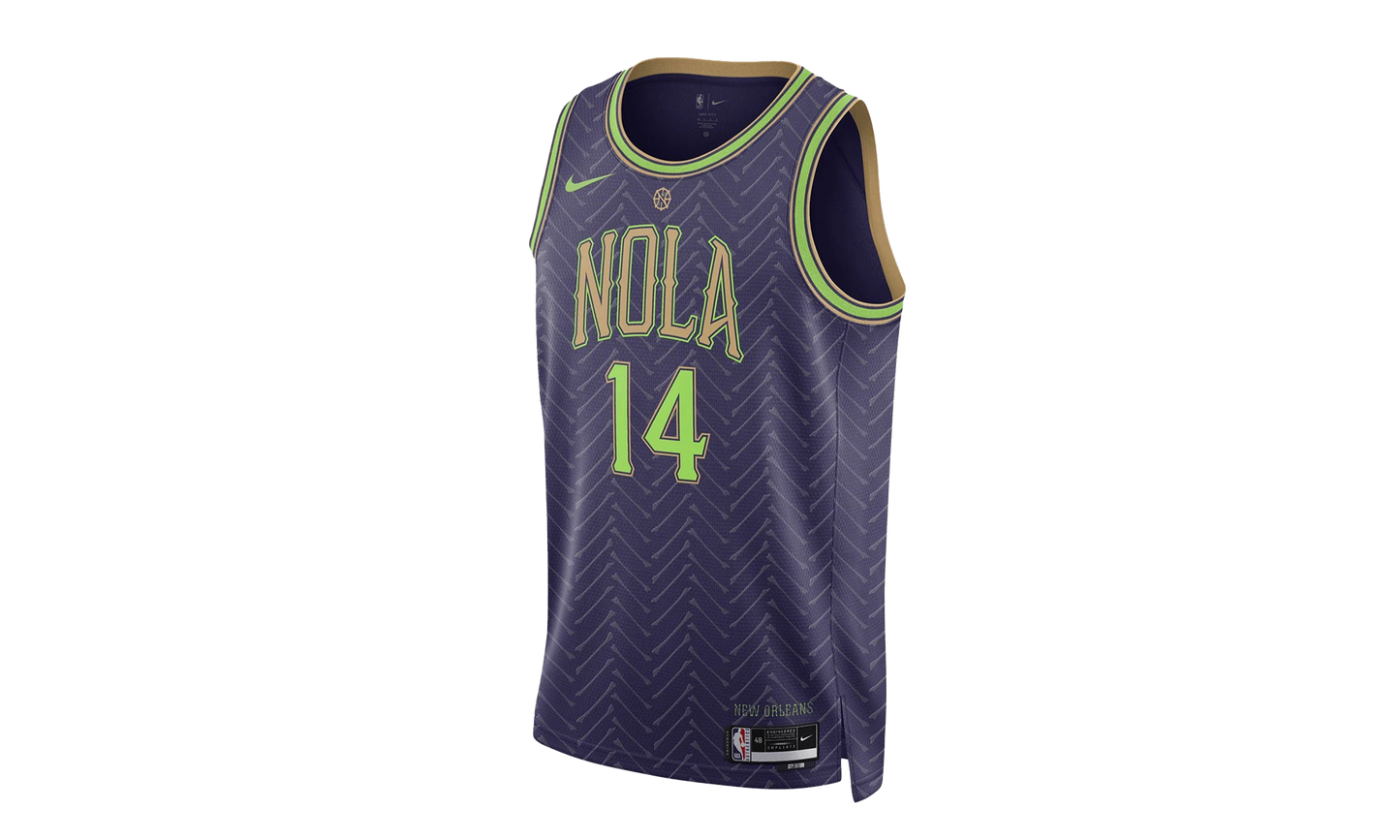 NBA NEW ORLEANS PELICANS 24/25 CITY EDITION '14 INGRAM' SWINGMAN JERSEY "Purple"